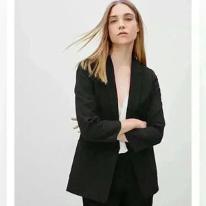 Aritzia Babaton Black Stanford Open Front Blazer size 0